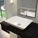 Cuba de Apoio Retangular Para Banheiro Lavabo C01 RT45 Branco - Lyam Decor