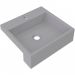 Cuba de Semi Encaixe Quadrada C01 Para Banheiro XQ395 Cinza - Lyam Decor
