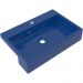 Cuba de Semi Encaixe Retangular C01 Para Banheiro XRT55 Azul Escuro - Lyam Decor