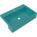Cuba de Semi Encaixe Retangular C01 Para Banheiro XRT55 Azul Turquesa - Lyam Decor