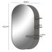 Espelho Decorativo Para Banheiro 70 cm Com Prateleiras Vicenza B06 Magneto Nogal - Lyam Decor