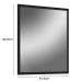 Espelho Decorativo Para Banheiro Viso B06 Preto - Lyam Decor