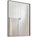 Espelho Decorativo Retangular com Moldura Aço Preto D01 90x60 cm Ibiza  - Lyam Decor