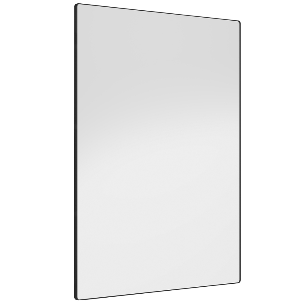 Espelho Decorativo Retangular com Moldura Aço Preto D01 90x60 cm Ibiza  - Lyam Decor