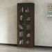 Estante Escritório Home Office 2 Portas De Vidro 4 Prateleiras Cannes 171cm T01 Rústico - Lyam Decor
