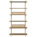 Estante Livreiro Multiuso 6 Prateleiras Industrial Indy A03 Hanover Dourado - Lyam Decor