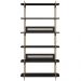 Estante Livreiro Multiuso 6 Prateleiras Industrial Indy A03 Nero Dourado - Lyam Decor