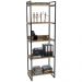 Estante Multiuso 5 Prateleiras Escritório Estilo Industrial Form C01 187x60 cm Carvalho - Lyam Decor