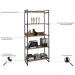 Estante Multiuso 5 Prateleiras Escritório Estilo Industrial Form C01 187x80 cm Carvalho - Lyam Decor