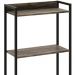 Estante Multiuso Escritório Industrial 04 Prateleiras Areta 145x60cm C01 Carvalho Dark - Lyam Decor