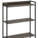 Estante Multiuso Escritório Industrial 04 Prateleiras Areta 145x80cm C01 Carvalho Dark - Lyam Decor