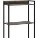 Estante Multiuso Escritório Industrial 05 Prateleiras Areta 186x60cm C01 Carvalho Dark - Lyam Decor