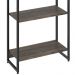 Estante Multiuso Escritório Industrial 05 Prateleiras Areta 186x60cm C01 Carvalho Dark - Lyam Decor