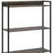 Estante Multiuso Escritório Industrial 05 Prateleiras Areta 186x80cm C01 Carvalho Dark - Lyam Decor
