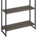 Estante Multiuso Escritório Industrial 05 Prateleiras Areta 186x80cm C01 Carvalho Dark - Lyam Decor