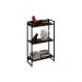 Estante Multiuso Para Escritório Industrial 03 Prateleiras Areta 104x60cm C01 Onix - Lyam Decor