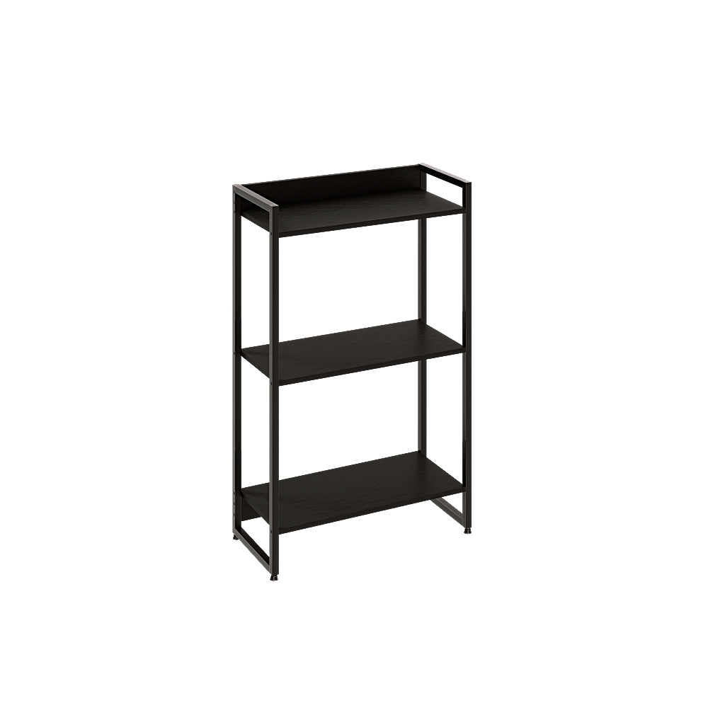 Estante Multiuso Para Escritório Industrial 03 Prateleiras Areta 104x60cm C01 Onix - Lyam Decor