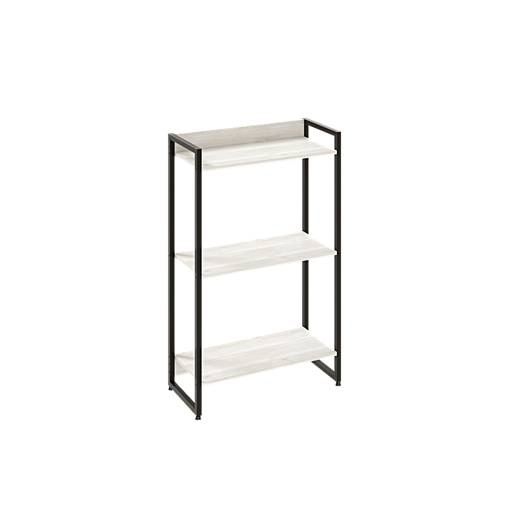 Estante Multiuso Para Escritório Industrial 03 Prateleiras Areta 104x60cm C01 Snow - Lyam Decor