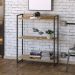 Estante Multiuso Para Escritório Industrial 03 Prateleiras Areta 104x80cm C01 Carvalho - Lyam Decor