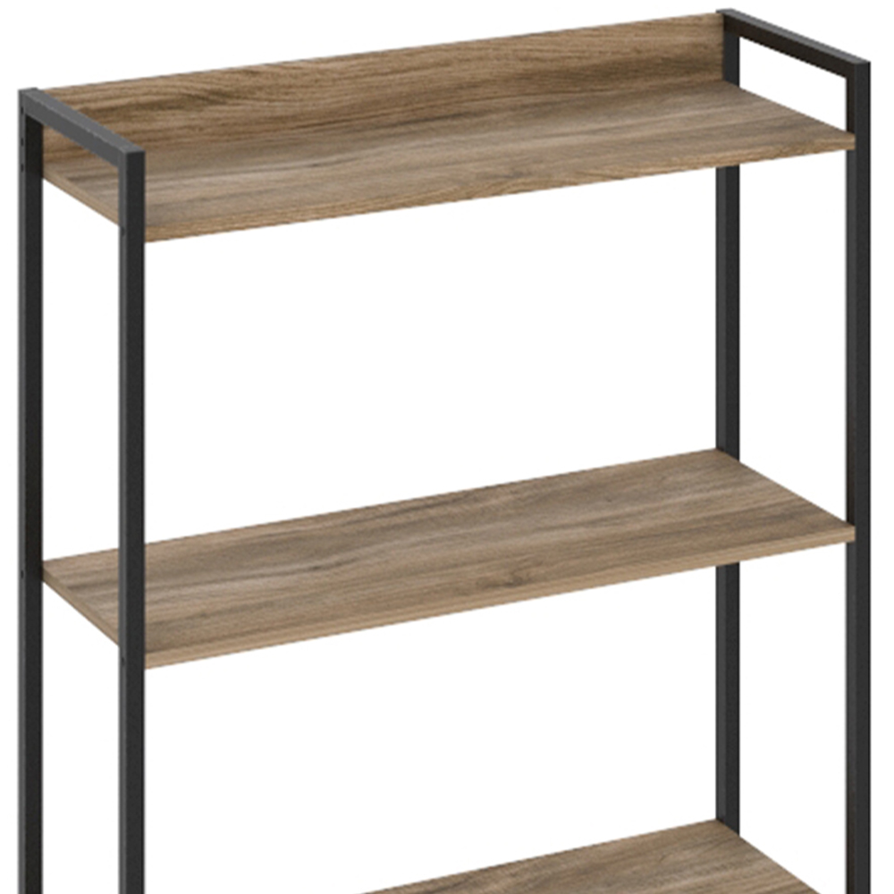 Estante Multiuso Para Escritório Industrial 03 Prateleiras Areta 104x80cm C01 Carvalho - Lyam Decor