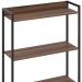 Estante Multiuso Para Escritório Industrial 03 Prateleiras Areta 104x80cm C01 Nogal - Lyam Decor