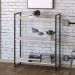 Estante Multiuso Para Escritório Industrial 03 Prateleiras Areta 104x80cm C01 Snow - Lyam Decor