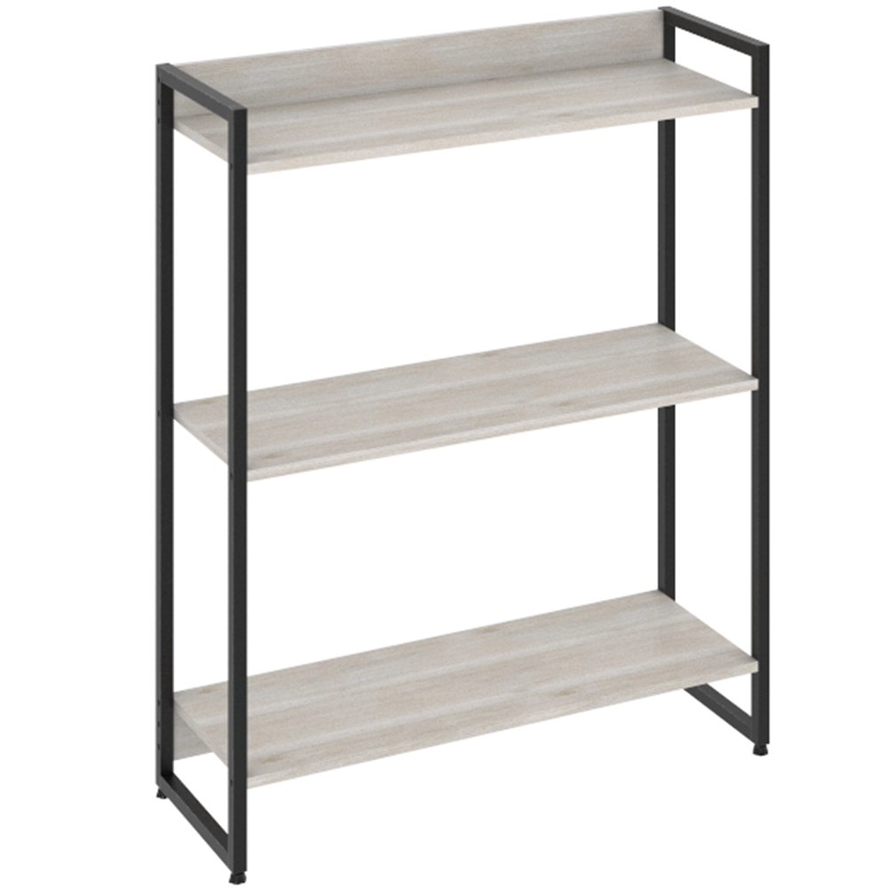 Estante Multiuso Para Escritório Industrial 03 Prateleiras Areta 104x80cm C01 Snow - Lyam Decor