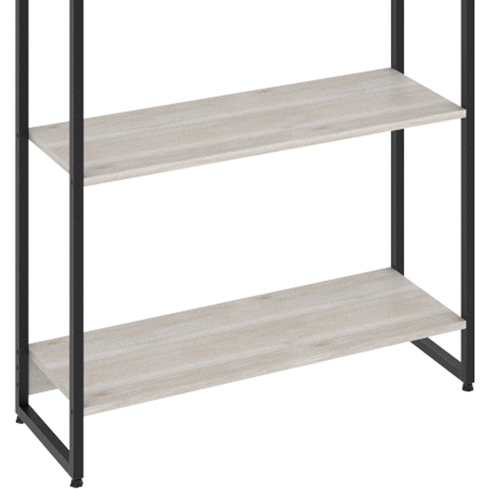 Estante Multiuso Para Escritório Industrial 03 Prateleiras Areta 104x80cm C01 Snow - Lyam Decor