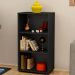 Estante Multiuso com 02 Prateleiras Clean A02 81x45 cm Preto - Lyam Decor