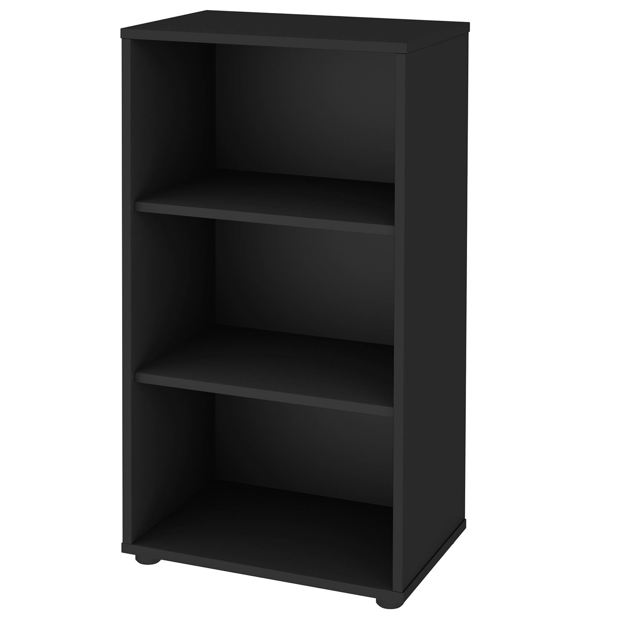 Estante Multiuso com 02 Prateleiras Clean A02 81x45 cm Preto - Lyam Decor