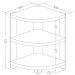 Estante Multiuso com 03 Prateleiras Wind A02 72x49 Olmo - Lyam Decor