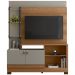 Estante Painel Para TV 50 Pol 160cm River L05 Amêndoa Titânio - Lyam Decor