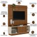 Estante Painel Para TV 60 Pol 150cm Boaz L05 Jatobá Off White - Lyam Decor
