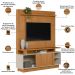 Estante Painel Para TV 60 Pol 150cm Boaz L05 Nature Off White - Lyam Decor