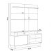 Estante Painel Para TV 60 Pol 150cm Boaz L05 Nature Off White - Lyam Decor