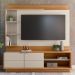 Estante Painel Para TV 60 Pol 180cm Paradise L05 Nature Off White - Lyam Decor