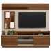 Estante Painel Para TV 60 Pol Com LED 200cm Bacchi L05 Jatobá Off White - Lyam Decor