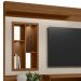Estante Painel Para TV 60 Pol Com LED 200cm Bacchi L05 Jatobá Off White - Lyam Decor