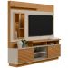 Estante Painel Para TV 60 Pol Com LED 200cm Bacchi L05 Nature Off White - Lyam Decor