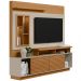 Estante Painel Para TV 60 Pol Com LED 200cm Bacchi L05 Nature Off White - Lyam Decor