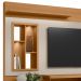 Estante Painel Para TV 60 Pol Com LED 200cm Bacchi L05 Nature Off White - Lyam Decor