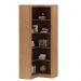 Estante de Canto Para Escritório E Home Office 4 Prateleiras Brandon 171x68 T01 Amêndoa - Lyam Decor