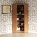 Estante de Canto Para Escritório E Home Office 4 Prateleiras Brandon 171x68 T01 Amêndoa - Lyam Decor