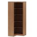 Estante de Canto Para Escritório E Home Office 4 Prateleiras Brandon 171x68 T01 Amêndoa - Lyam Decor
