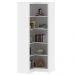 Estante de Canto Para Escritório E Home Office 4 Prateleiras Brandon 171x68 T01 Branco - Lyam Decor