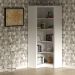 Estante de Canto Para Escritório E Home Office 4 Prateleiras Brandon 171x68 T01 Branco - Lyam Decor
