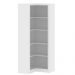 Estante de Canto Para Escritório E Home Office 4 Prateleiras Brandon 171x68 T01 Branco - Lyam Decor