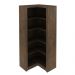 Estante de Canto Para Escritório Home Office 4 Prateleiras Brandon 171x68cm T01 Rústico - Lyam Decor
