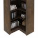 Estante de Canto Para Escritório Home Office 4 Prateleiras Brandon 171x68cm T01 Rústico - Lyam Decor