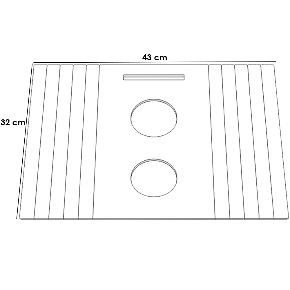 Esteira Para Sofá Braço Porta Copo Suporte Celular Bandeja I02 Flexível Branco - Lyam Decor